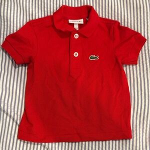 Lacoste Kids Polo in Bold Red